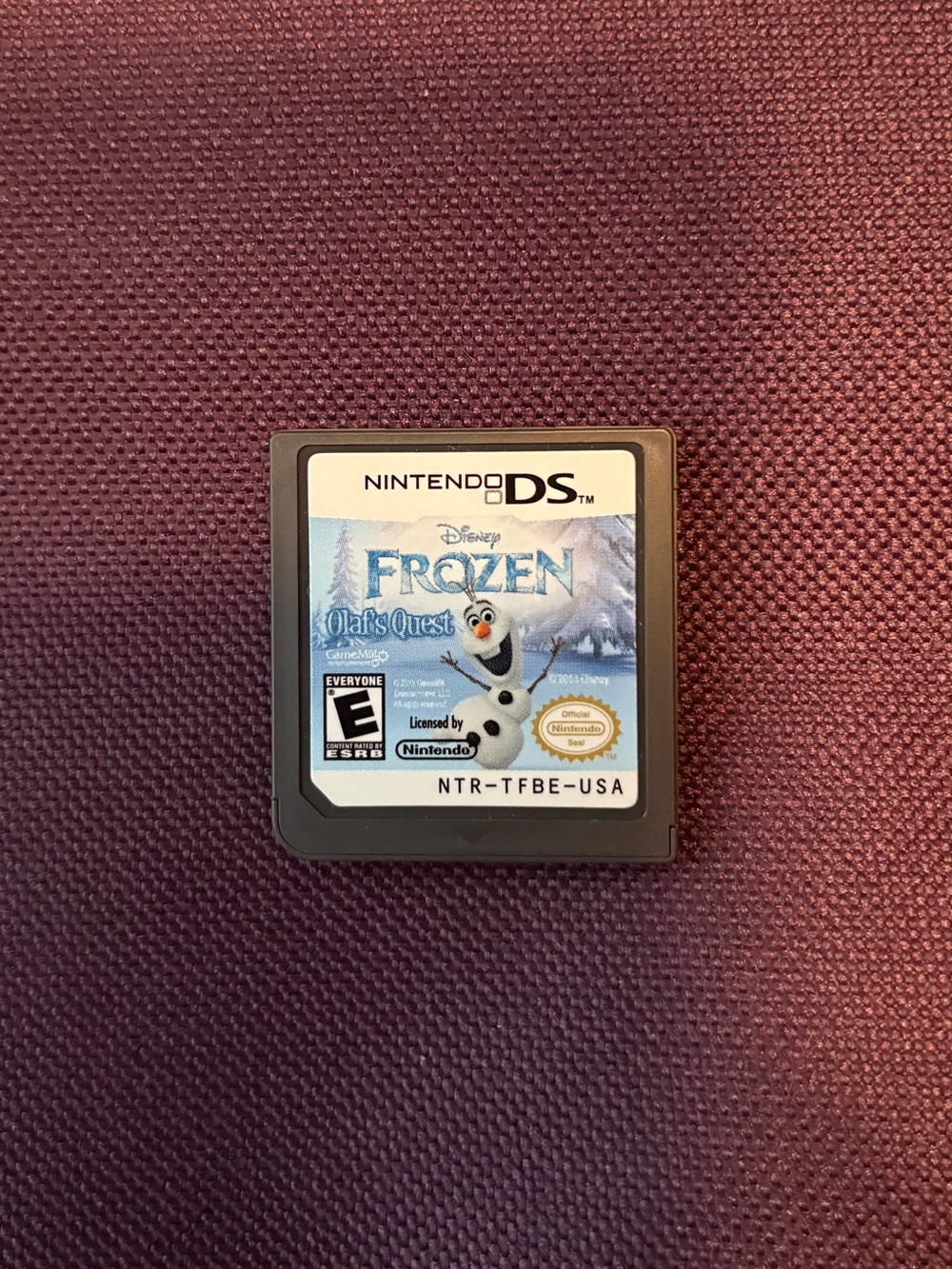 Nintendo DS Game Card - Frozen: Olaf's Quest
